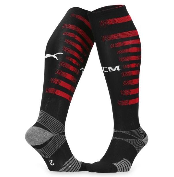 AC Milan Home Black Soccer Socks 2020/21